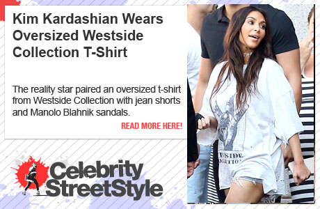 Kim Kardashian Brings Back The '90s In Oversized Shirt