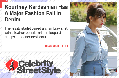 Kourtney Kardashian Has A Fashion Fail In Denim