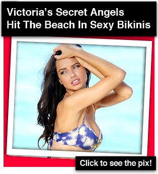 Victoria's Secret Angels Hit The Beach In Sexy Bikinis
