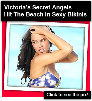 Victoria's Secret Angels Hit The Beach In Sexy Bikinis