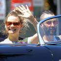 Adam Levine And Behati Prinsloo Go For A Joy Ride