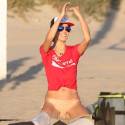 Alessandra Ambrosio Shows Some Skin During Beach Volleyball